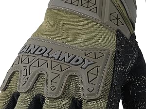 Padded Grip Half Finger Work Gloves