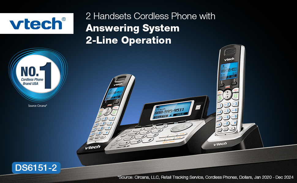VTech cordless phone, DS6151-2