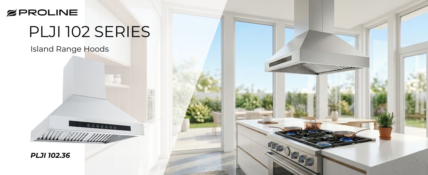 plji 102 island range hood over island range