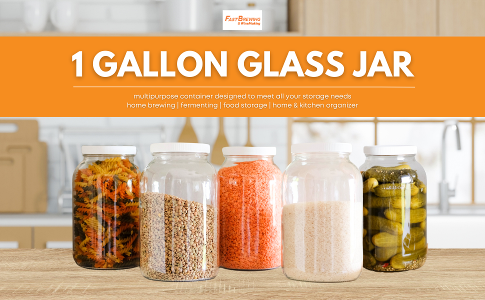 1 Gallon Glass Jar multipurpose container designed to meet all your storage needs