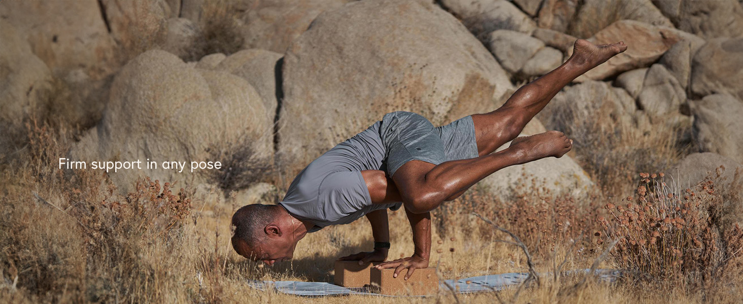 cork yoga 2pck yoga blocks bloque de ejercicios yoga poses bloque de yoga de fácil agarre toga block
