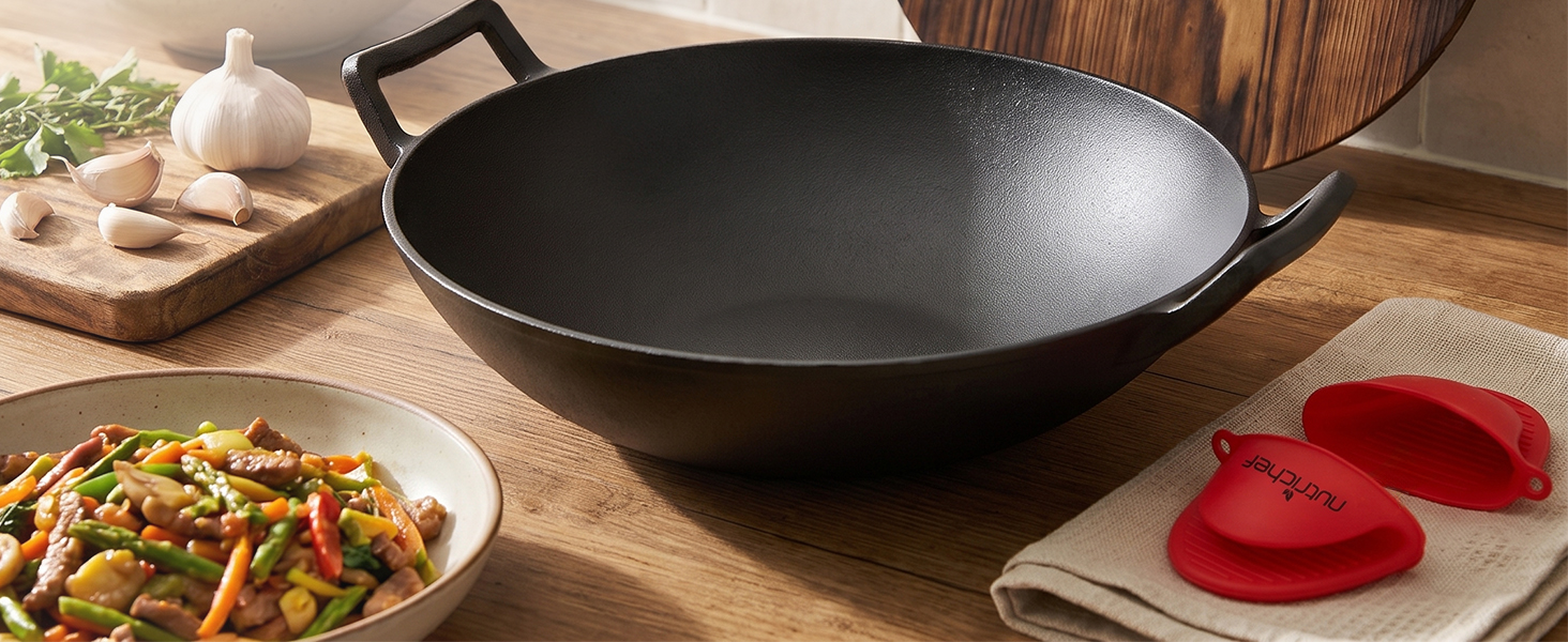 propane fryer cast iron cookware outdoor cooking wok burner stir fry pan parrillas de gas para