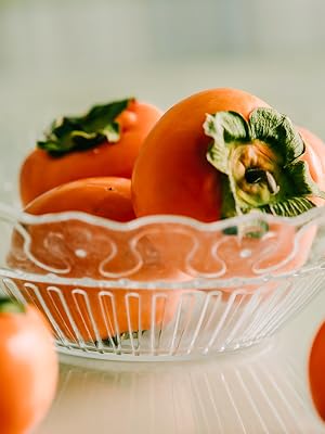 Fuyu Persimmon Fruit in a Bowl