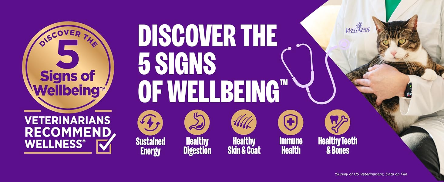 Discover the 5 Signs of Wellbeing with Wellness Cat Food