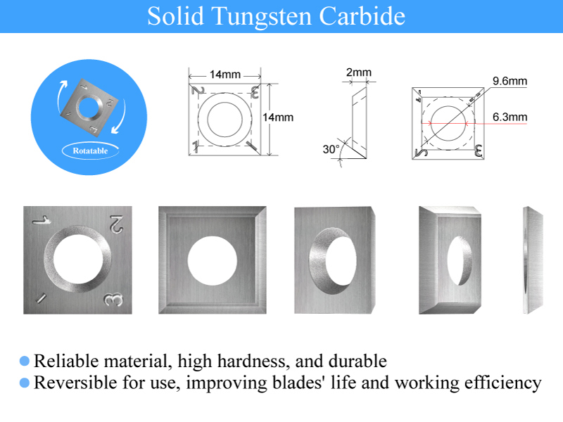 14mm Square Carbide Replacement Cutter Inserts Knives