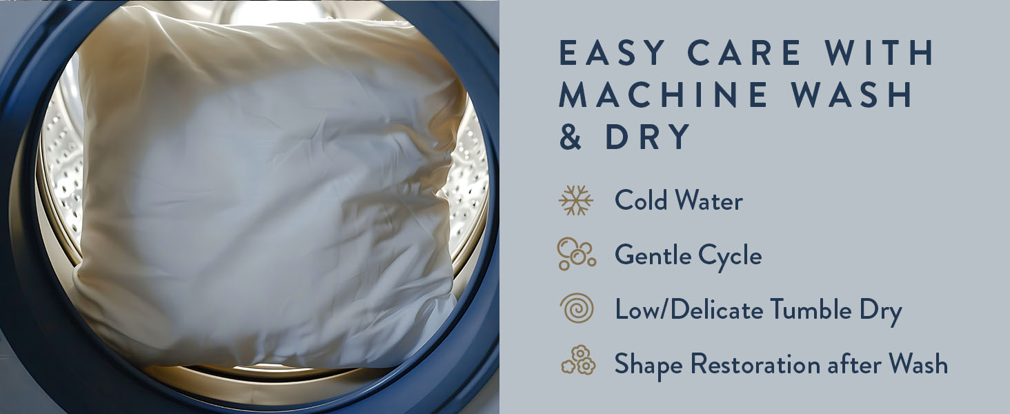 back sleeping pillow with perfect 65-inch size and breathable 100% cotton shell for comfort
