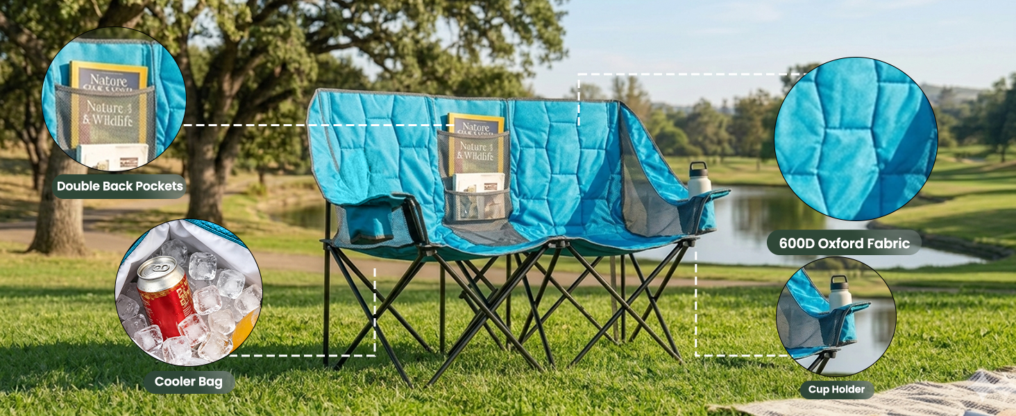 two person camping chair for adult
