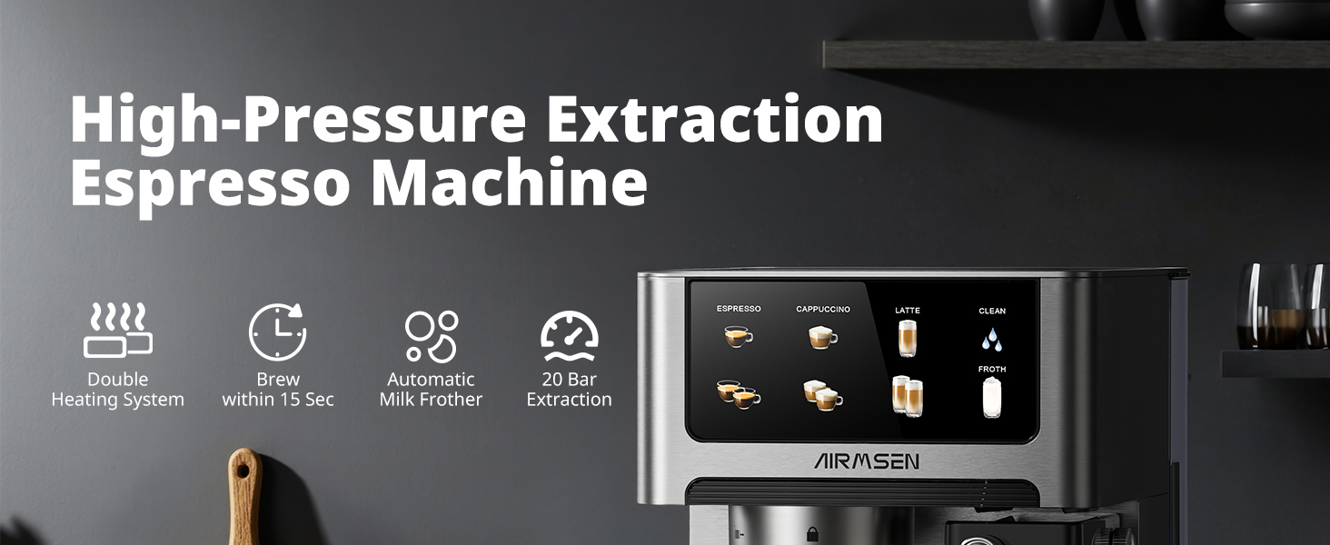 High-Pressure Extraction Espresso Machine