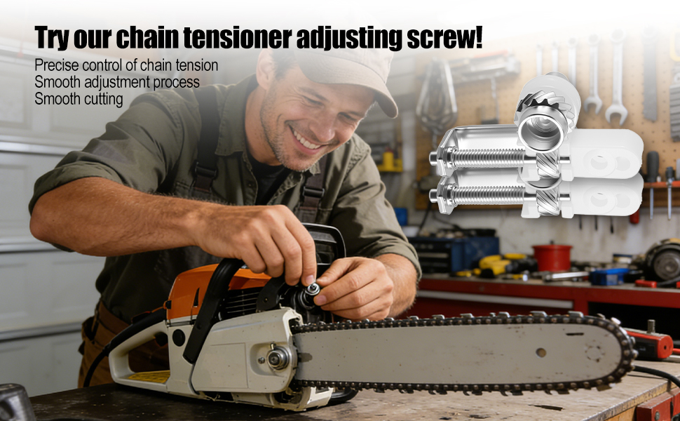2 Pcs Chain Tensioner Adjuster Screw
