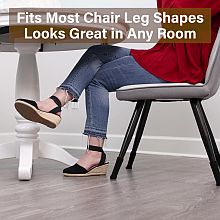 fits most chair leg shapes