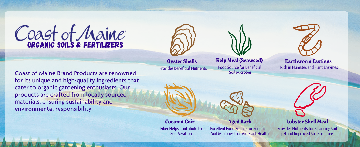 Coast of Maine Organic Soils Unique Ingredients