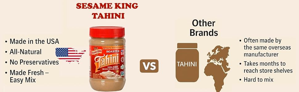 USA made Sesame King Tahini