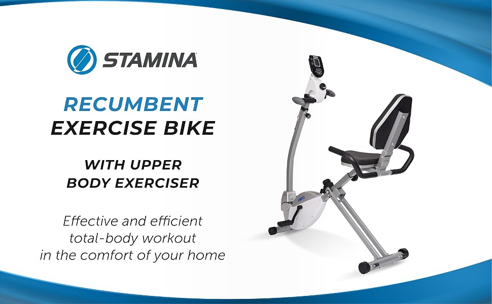 Stamina, cardio recumbent exercise bike for home