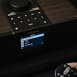 SANGEAN WFR-32 Internet Radio, Supporting Bluetooth, WiFi and Streaming Services like Spotify