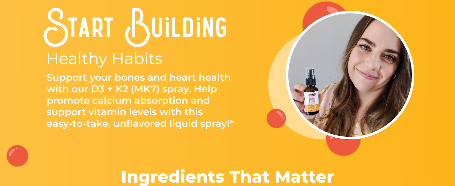Vitamin D3+K2 Spray, Unflavored, Org, 1 oz