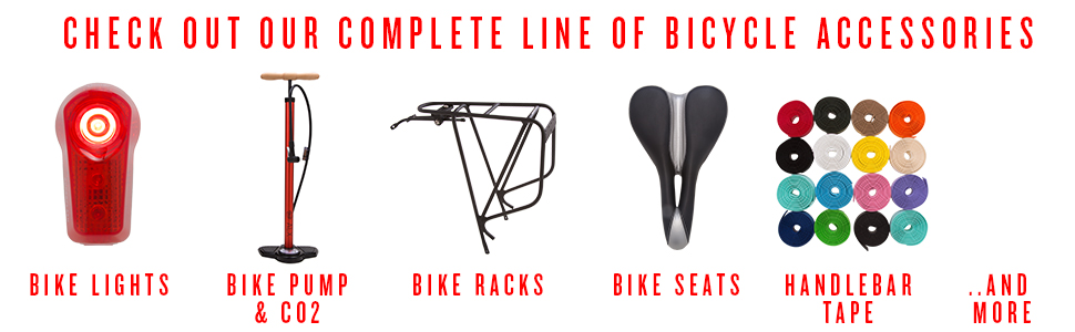 bike lights bike pump bike racks bike seats handlebar tape
