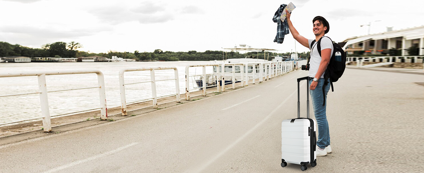 KROSER CARRY ON LUGGAGE