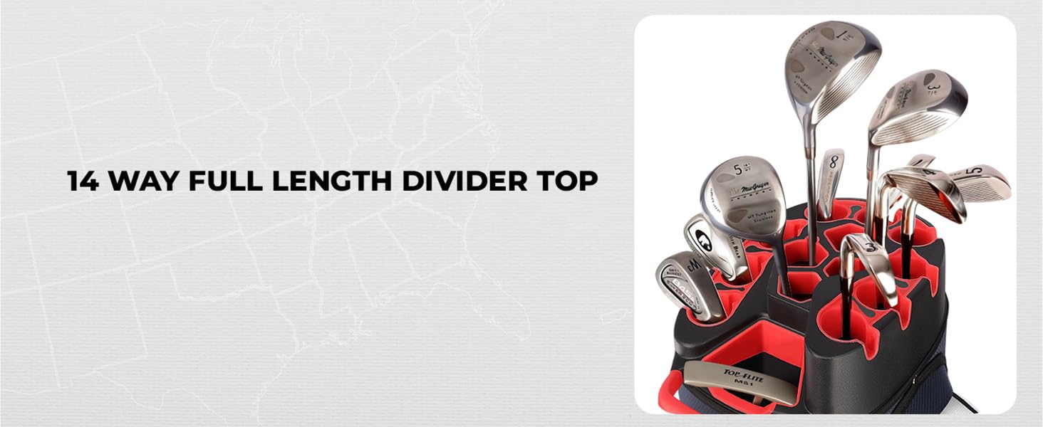 14 way golf bag