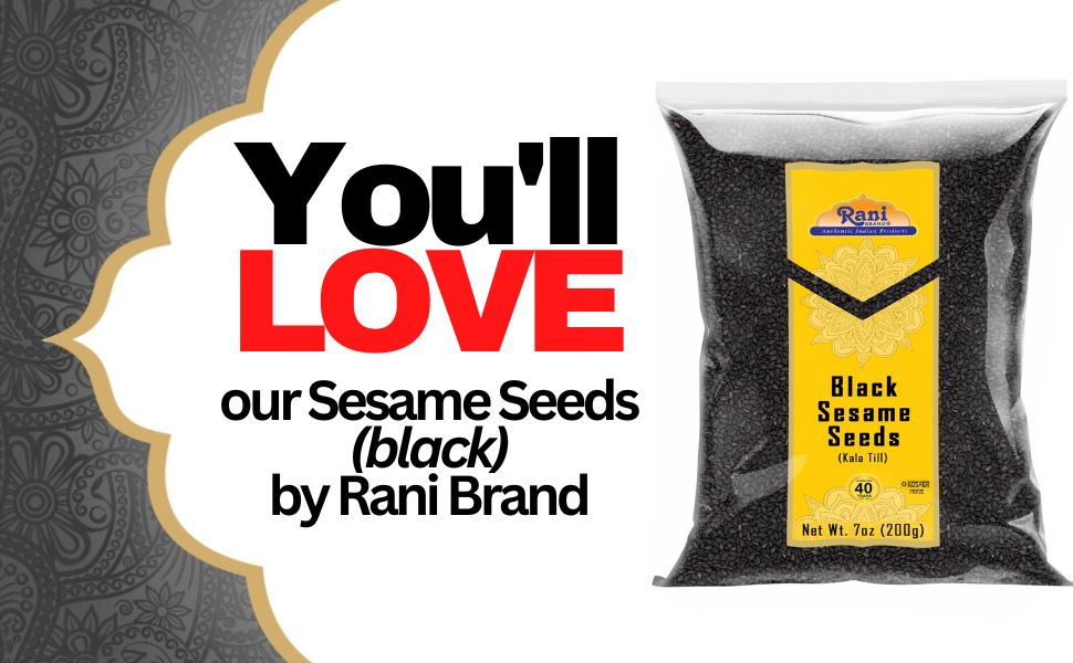 You'll love our Sesame Seeds black by Rani brand