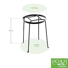 Achla Designs wrought iron plant stands metal set indoor outdoor