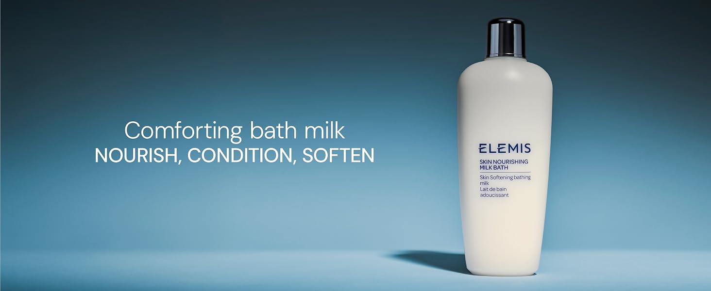 comforting bath milk, nourish, condition, soften