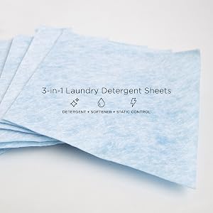 Washeze 3 in 1 laundry detergent soap sheet