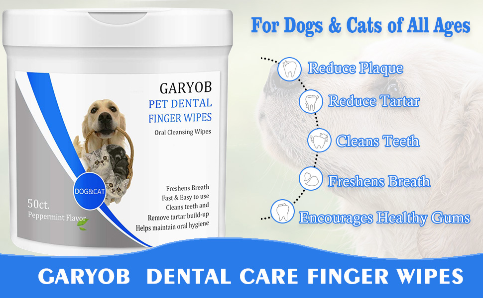 Pet Dental Fingers Wipes