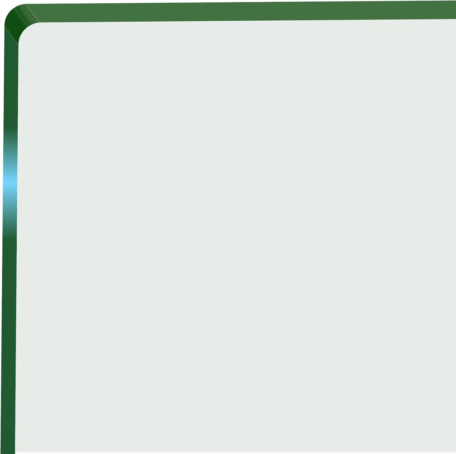 16 inch Square Glass Table Top - Tempered - 1/2" Thick Glass Surface, Safe Beveled Edge, Eased Corners, Multipurpose for Dining Table, Patio, Coffee and End Table