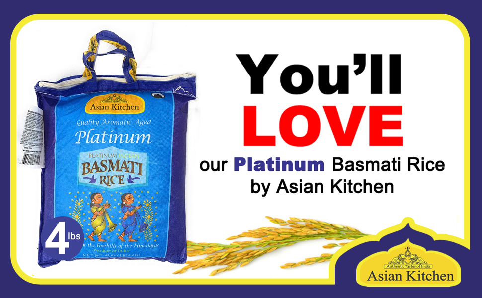 You'll love our Platinum Basmati Rice by Asian Kitchen