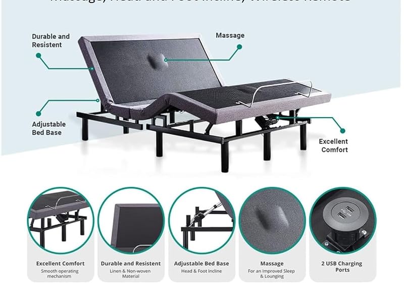 bed frame for adjustable base, adjustable bed frame with zero gravity, adjustable bed fram