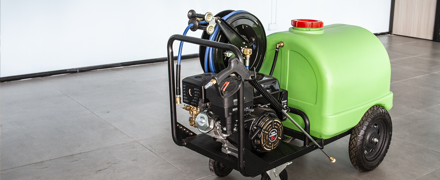 retractable pressure washer hose reel