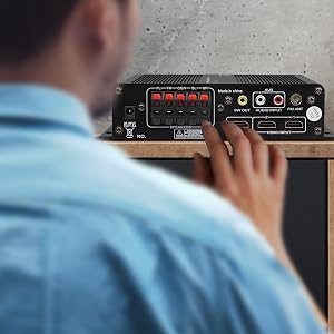 Wireless Bluetooth Home Audio Amplifier;Amplifier;Home Audio;Bluetooth;Wireless;Pyle;Stereo;