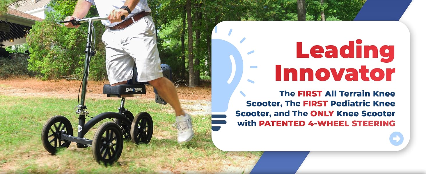 Leg scooter kneeling injury lightweight strong support light weight folding foldable compact design