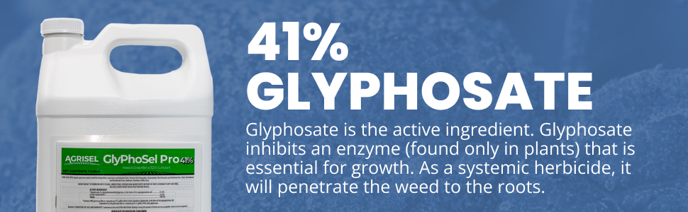 Glyphosate is the active ingredient