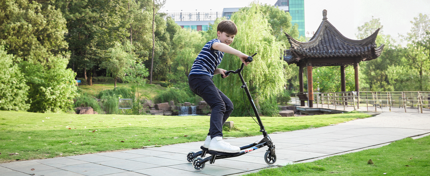 Black Swing Scooter For Ages 3-8