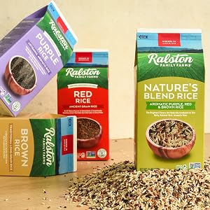 Cartons of Rice - Purple, Red, Brown and Nature&amp;amp;#39;s Blend