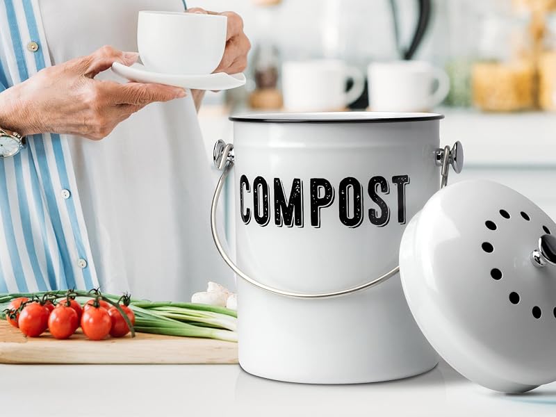 kitchen compost bin countertop
