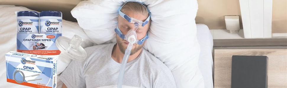 CPAP Mask Wipes, CPAP Cleaning, CPAP Accessories, CPAP Filters, CPAP Brush Kit,