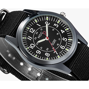 Military Watches For Men Tactical Wrist Watch Army Field Outdoor Sport Black Mens Wristwatch Nylon