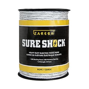 sure shock, polyrope, poly fencing