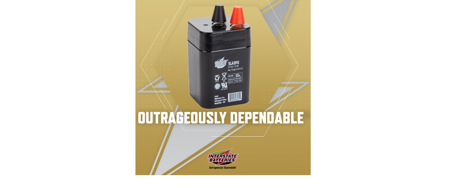 SPRING TERMINAL BATTERY BATERIA 187 FASTON .187 SEALED LEAD ACID SLA FLASHLIGHT FLASH LIGHT