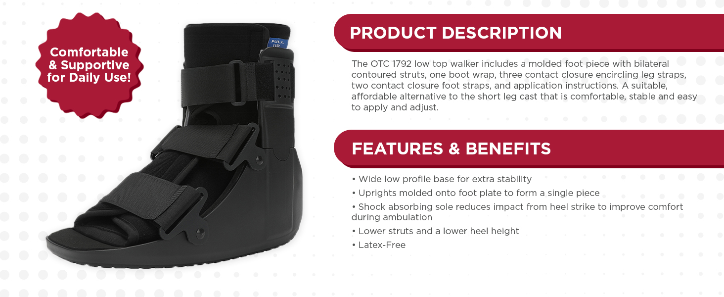 OTC Low Top Walker Boot Product Description