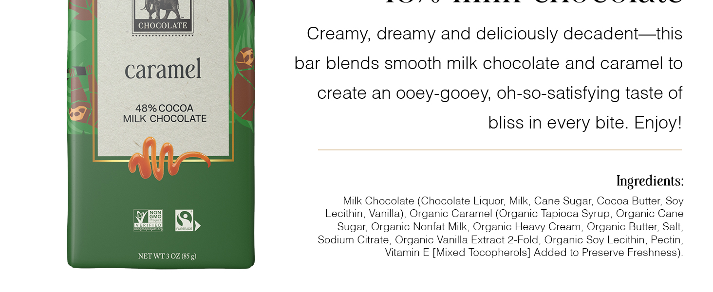 Endangered Species Dark Chocolate Candy Bars 48% COCOA