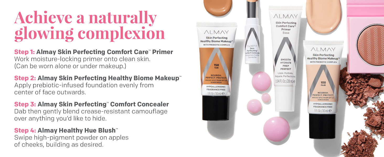 almay, foundation, makeup, clean