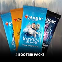 Ravnica Allegiance Booster pack, Core Set 2019 booster pack, guilds of Ravncia booster pack