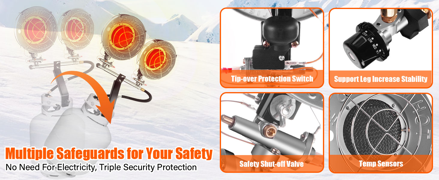 Propane Tank Top Heater Portable