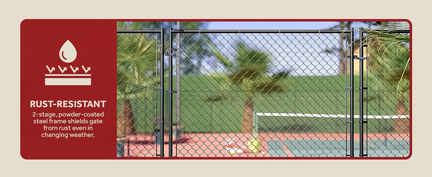 Adjust-A-Gate Fit-Right Adjustable Steel Frame Square Corner Gate Kit, Black - features desktop 3