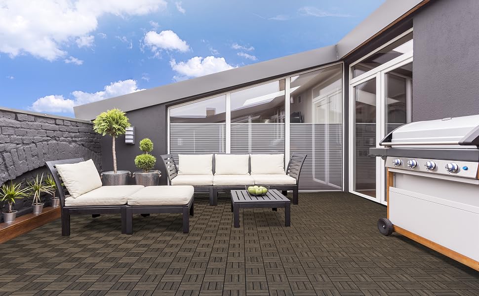 Wooden Flooring Patio Deck Tiles