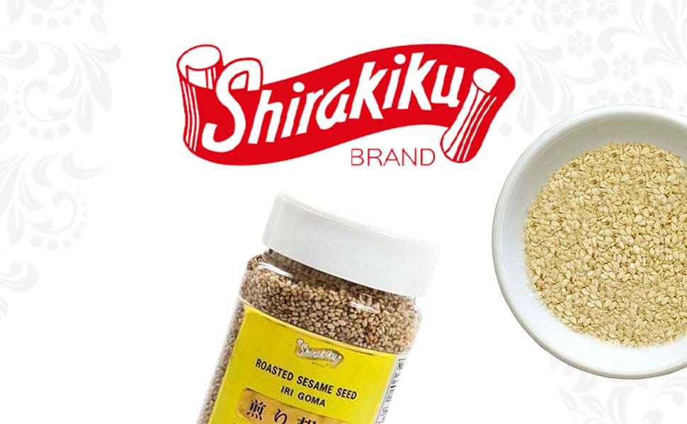 Shirakiku Roasted White Sesame Seeds (Iri Goma) 8oz (Pack of 1)