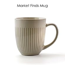 white emboss stoneware dinnerware coffee tea cup mug dishwasher microwave safe dining 6 piece set 4